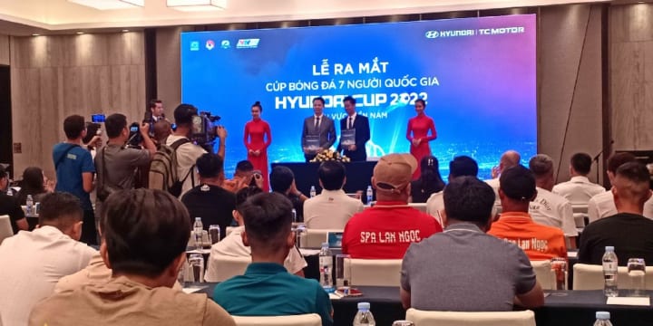 Tổ chức lễ ra mắt giải đấu bóng đá | Cup bóng đá 7 người quốc gia Hyundai Cup 2022 